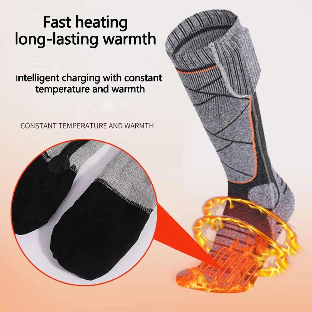 Outdoor Warm Socks 5000Mah APP Control Self Heating Socks Winter Skiing Warm Socks Men'S Women'S Warm Foot Electric Socks