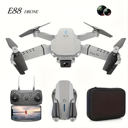 E88 Drone Equipped with Dual Cameras, Mobile Application Control, Indoor Flying, Halloween/Christmas/New Year Gifts