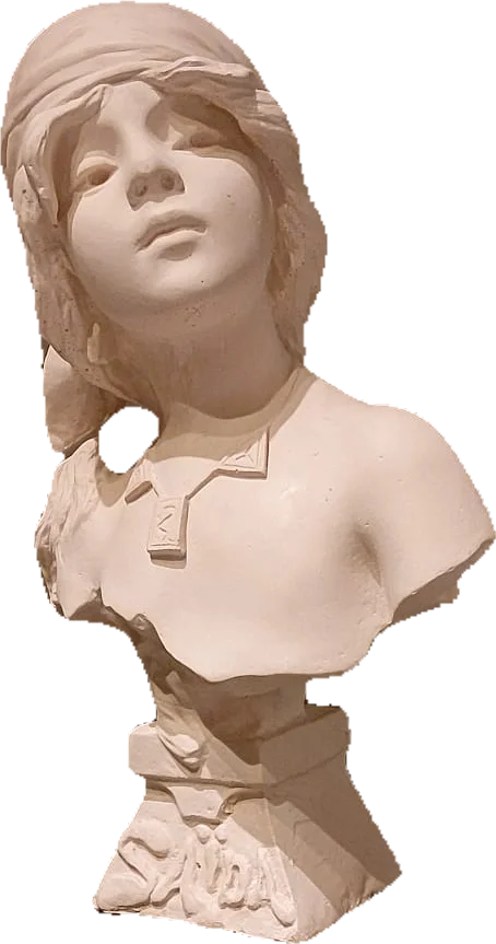 Escultura Busto Niña en Mármol