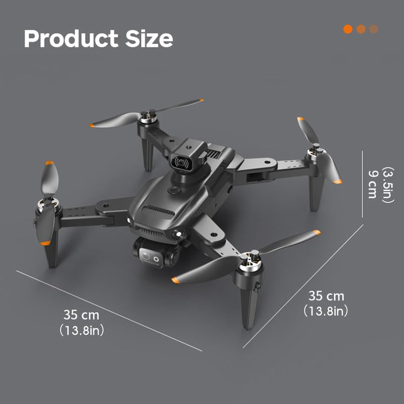 M8Max - Dual Camera Aerial 4-Stage Wind Resistant Drone,Quadcopter with Carrying Case, Optical Flow Positioning, 360° Flip, Waypoint Fly Accessories Folding