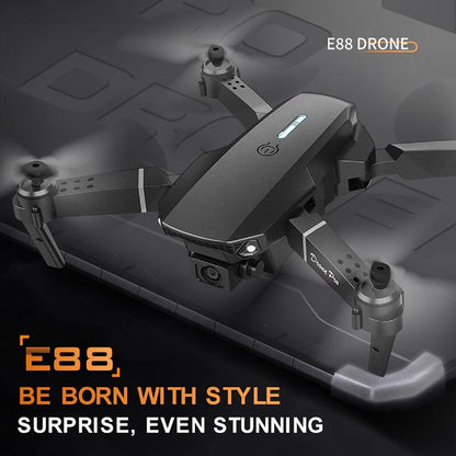 E88 Drone Equipped with Dual Cameras, Mobile Application Control, Indoor Flying, Halloween/Christmas/New Year Gifts