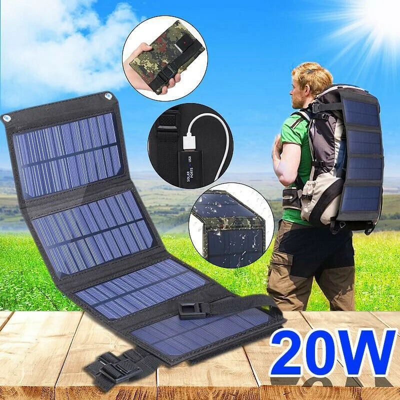 USB Foldable Solar Panel Portable Flexible Small Waterproof 5V Folding Solar Panels Cells for Mobile Phone Battery Charger