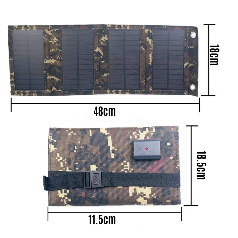 USB Foldable Solar Panel Portable Flexible Small Waterproof 5V Folding Solar Panels Cells for Mobile Phone Battery Charger