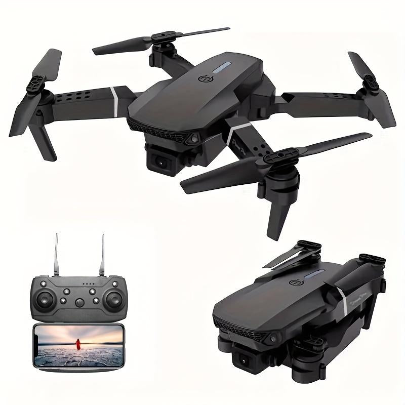 E88 Drone Equipped with Dual Cameras, Mobile Application Control, Indoor Flying, Halloween/Christmas/New Year Gifts