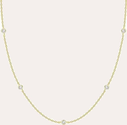 Layered Zirconia Necklace