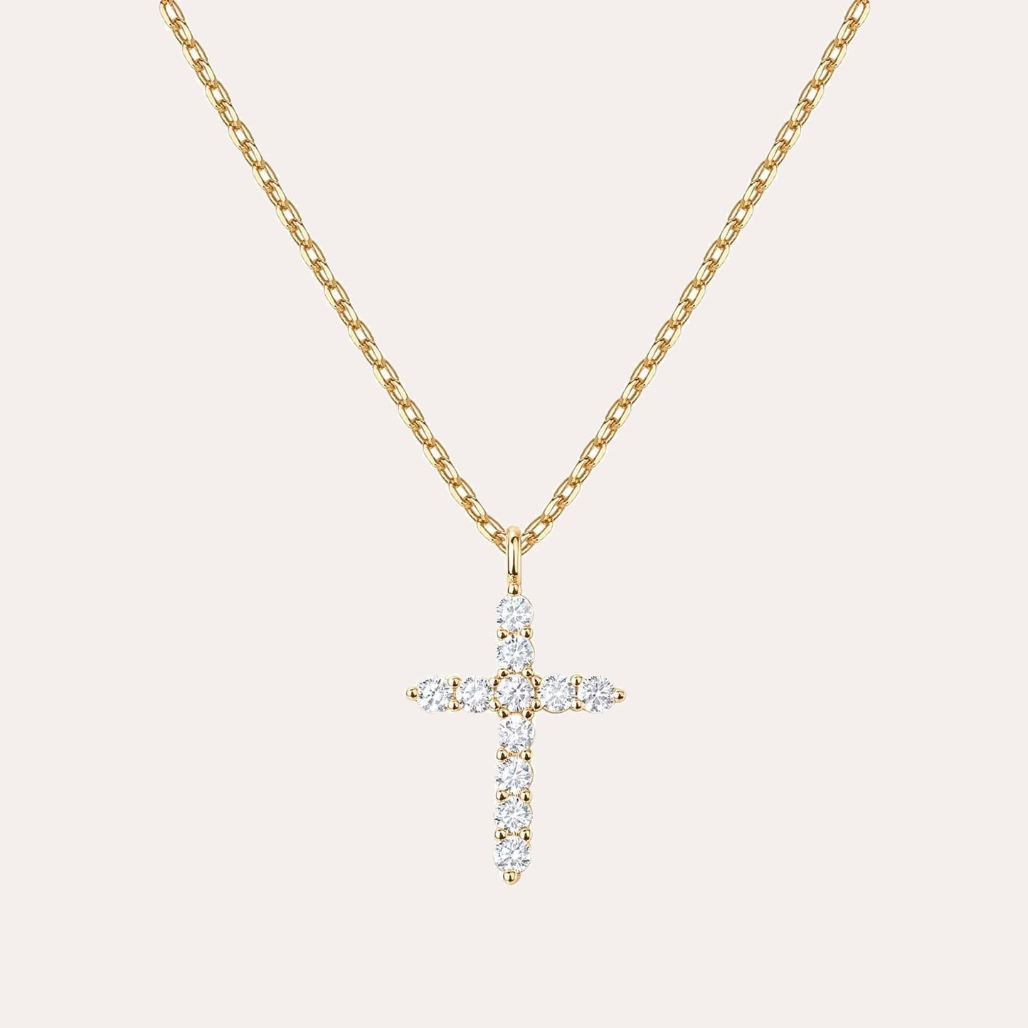 Zirconia Cross Necklace