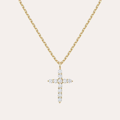 Zirconia Cross Necklace