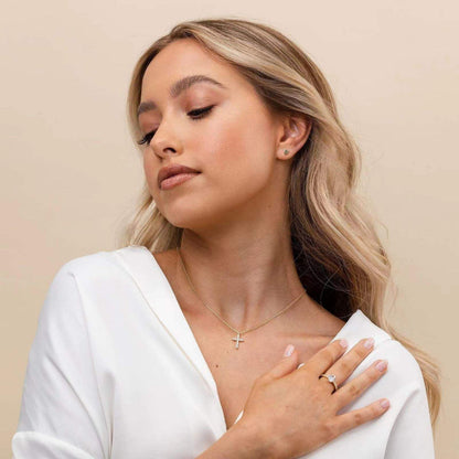 Collar Cruz de Circonia