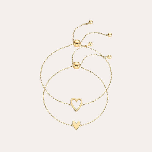 Conjunto Pulseras Corazón