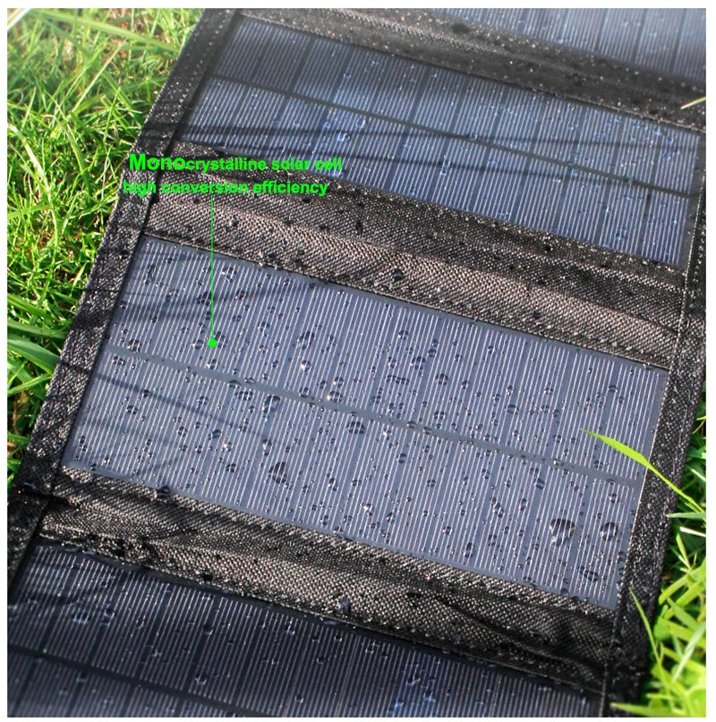 USB Foldable Solar Panel Portable Flexible Small Waterproof 5V Folding Solar Panels Cells for Mobile Phone Battery Charger